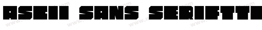 ascii sans serifttf字体转换
